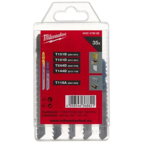 4932479088 Milwaukee Sticksågsbladsats 35-pack Snabb frakt